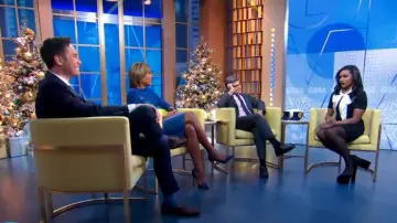 Gucci white Bow Tie Dress worn by Mindy Kaling as seen in Good Morning America on  December 1, 2022