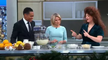 Rachel Antonoff Jewel Jumpsuit worn by Caroline Schiff as seen in Good Morning America on  December 1, 2022