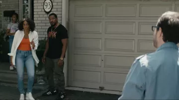 Adidas Black Sneakers worn by Mother's Milk (Laz Alonso) as seen in The Boys TV show wardrobe (Season 3 Episode 7)