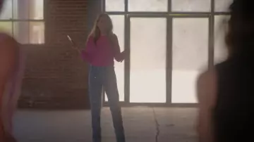 Isabel Marant Nadegei Embellished Straight-Leg Jeans worn by Tess Van De Berg (Jamie Clayton) as seen in The L Word: Generation Q (S03E03)