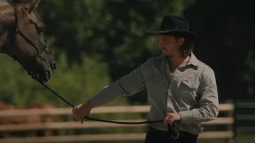 Wrangler Premium Performance Advanced Comfort Workshirt worn by Kayce Dutton (Luke Grimes) as seen in Yellowstone (S05E05)