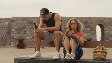 Dunnes Stores Chunky Buckle Sandals worn by Portia (Haley Lu Richardson) as seen in The White Lotus (S02E06)