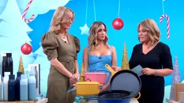 Alexis Camellia Vegan Leather Midi Dress worn by Kristin Cavallari as seen in Good Morning America on  December 5, 2022