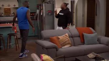 Nike Dunk High Sneak­ers worn by Malcolm Butler (Sheaun McKinney) as seen in The Neighborhood (S05E09)