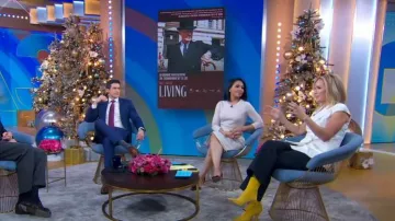 Max Mara Tronto Double Breasted Gilet worn by Jennifer Ashton as seen in Good Morning America on December 5, 2022