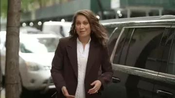 525 America Cable Sweater Vest worn by Ginger Zee as seen in Good Morning America on December 5, 2022