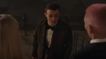 Bode Wave Quilted Jacket in Green worn by Max Wolfe (Thomas Doherty) as seen in Gossip Girl (S02E01)