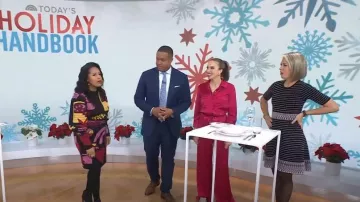 Shoshanna Mesa Dress worn by Dylan Dreyer as seen in Today on December 7, 2022