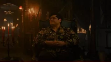 Versace Jeans Couture worn by Guillermo de la Cruz (Harvey Guillen) as seen in What We Do in the Shadows (S04E07)