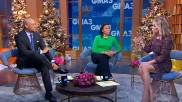 Robe Ulla Johnson Aicha portée par Jennifer Ashton vue dans Good Morning America le 9 décembre 2022