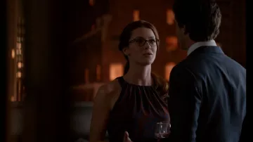 Trina Turk Printed Top worn by Rebecca Lowe (Bridget Regan) as seen in White Collar (S05E09)