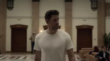 White Tee worn by Jack Ryan (John Krasinski) as seen in Tom Clancy's Jack Ryan TV series outfits (Season 3)