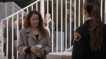 Theory Clairene Wool & Cash­mere Coat worn by Andy Herrera (Jaina Lee Ortiz) as seen in Station 19 (S05E16)