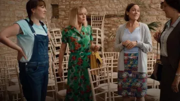 Sandro Melissa Wide Leg Jumpsuit worn by Agatha Raisin (Ashley Jensen) as seen in Agatha Raisin (S02E01)
