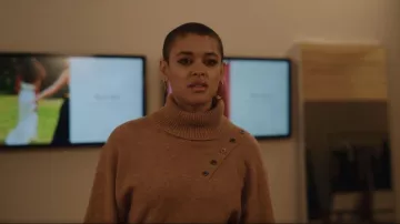 Marissa Webb Blake Button Cashmere Blend Turtleneck Dress worn by Julien Calloway (Jordan Alexander) as seen in Gossip Girl (S02E03)