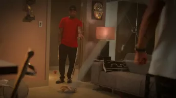 Gucci Print­ed Side Stripe Track Pants Green worn by Sage Odom (Ne-Yo) as seen in Step Up (S03E09)