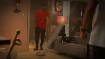 Gucci Printed Side Stripe Track Pants Green usado por Sage Odom (Ne-Yo) como se ve en Step Up (S03E09)