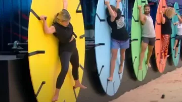 Lugging Lululemon Base Pace porté par Aleisha Campbell vu dans Big Brother Australie (S14E26)