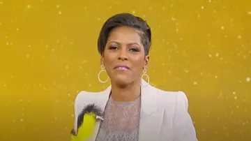 Alberta Ferretti Satin & Lace Pullover Tank worn by Tamron Hall as seen in Tamron Hall on December 6, 2022