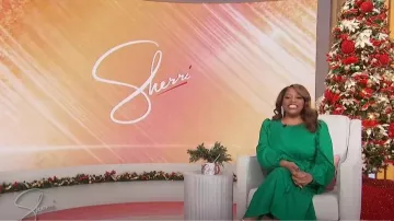 Shoshanna Marie Cascading Ruffle Midi Dress worn by Sherri Shepherd as seen in Sherri on December 12, 2022