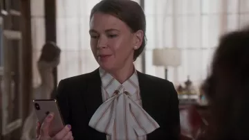 Chloé Striped Silk Blouse worn by Liza Miller (Sutton Foster) as seen in Younger (S06E02)
