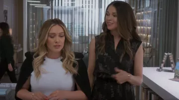 Vince Woodblock Floral Sleeveless Jumpsuit worn by Liza Miller (Sutton Foster) as seen in Younger (S06E02)