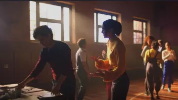 Derek Lam 10 Crosby Robertson High Waisted Crop Flare Pants worn by Josie Saltzman (Kaylee Bryant) as seen in Legacies (S03E03)