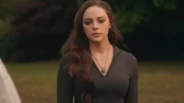Forever 21 Ribbed Half Zip Top worn by Hope Mikaelson (Danielle Rose Russell) as seen in Legacies (S04E03)