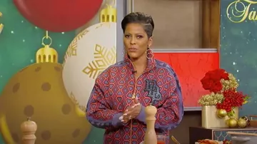 Puma Dapper Dan T7 Veste portée par Tamron Hall vue au Tamron Hall le 14 décembre 2022