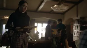 Cider Retro Tartan Shorts worn by Josie Saltzman (Kaylee Bryant) as seen in Legacies (S04E07)