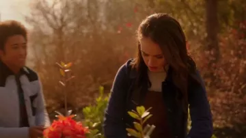 Urban Outfitters Ken­sie Cor­duroy Lace Back Dress worn by Josie Saltzman (Kaylee Bryant) as seen in Legacies (S03E07)