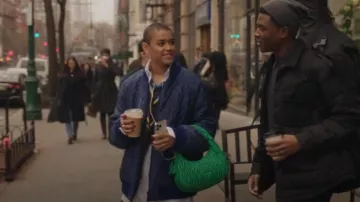 Miu Miu Wander Matelassé Hobo Bag in Mint Green worn by Julien Calloway (Jordan Alexander) as seen in Gossip Girl (S02E04)
