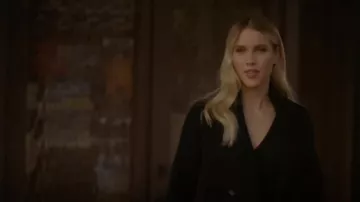 Allsaints Mon­u­ment Eve Wool Blend Coat worn by Rebekah Mikaelson (Claire Holt) as seen in Legacies (S04E15)