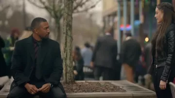 Kenneth Cole Raburn Wool Blend Over Coat Slim-Fit worn by Marcel Gerard (Charles Michael Davis) as seen in Legacies (S04E15)