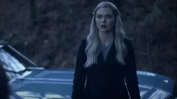 Reiss Marcie Coat worn by Lizzie Saltzman (Jenny Boyd) as seen in Legacies (S04E15)