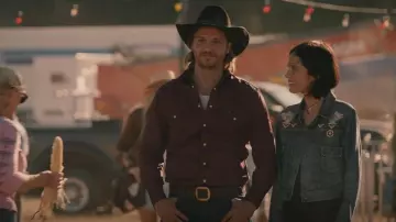 Wrangler Plaid Western Shirt worn by Monica Dutton (Kelsey Chow) as seen in Yellowstone (S05E07)