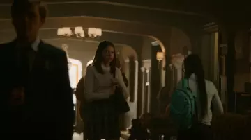 Ted Baker Zoilaa Em­bell­ished Col­lar Jumper worn by Josie Saltzman (Kaylee Bryant) as seen in Legacies (S02E09)