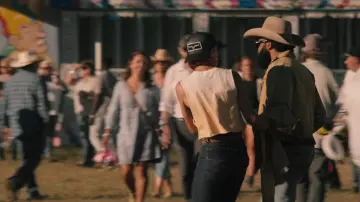 Kimes Ranch All Mesh Trucker Cap worn by Teeter (Jennifer Landon) as seen in Yellowstone (S05E07)