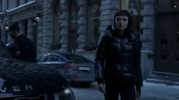 Moncler Fourmi Jacket Black worn by Max Meladze (Laura Haddock) as seen in The Recruit (S01E07)