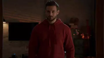 Acne Studios Face Patch Hoodie worn by Josh (Nico Tortorella) as seen in Younger (S07E06)