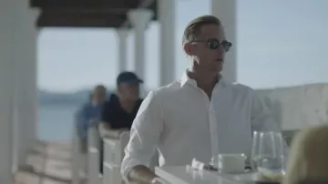 Ray-Ban sunglasses worn by James (Alexander Skarsgård) as seen in Infinity Pool movie