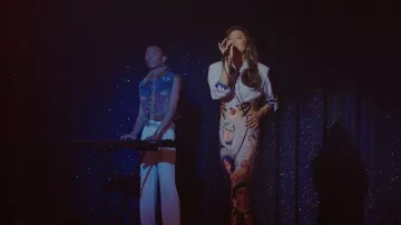 Maison J Simone La Duena Dress worn by Mindy Chen (Ashley Park) as seen in Emily in Paris (S03E01)