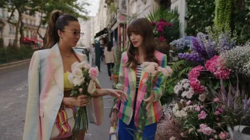 Delvaux Brillant PM Bag worn by Mindy Chen (Ashley Park) as seen in Emily in Paris (S03E02)