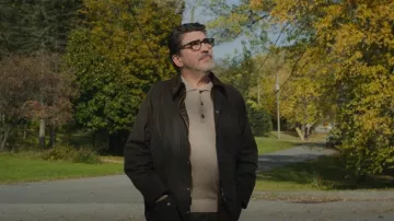 Barbour Beaufort Jacket worn by Inspector Gamache (Alfred Molina) as seen in Three Pines (S01E04)