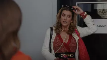 Balmain Quilted leather Pillow Hobo Bag worn by Madeline (Kate Walsh) as seen in Emily in Paris (S03E03)