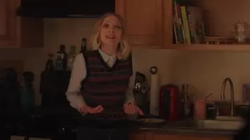 Alex Mill Fran­cis Fair Isle Vest worn by Kate Keller (Tavi Gevinson) as seen in Gossip Girl (S02E05)