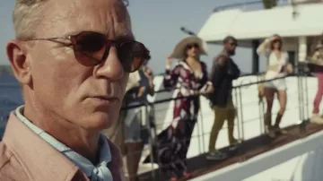 Cutler and Gross Sunglasses worn by Benoit Blanc (Daniel Craig) as seen in Glass Onion: A Knives Out Mystery movie wardrobe