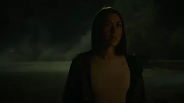 Rains Long Jacket worn by Isabelle Lacoste (Elle-Maija Tailfeathers) as seen in Three Pines (S01E05)