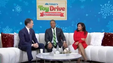 Shoshanna Pierce Mini Dress worn by Sheinelle Jones as seen in Today on  December 23, 2022