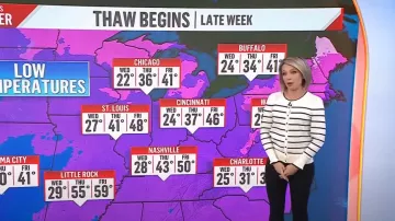 Talbots Charming Cardigan In Mariner Stripe porté par Dylan Dreyer comme vu dans Aujourd’hui le 26 décembre 2022